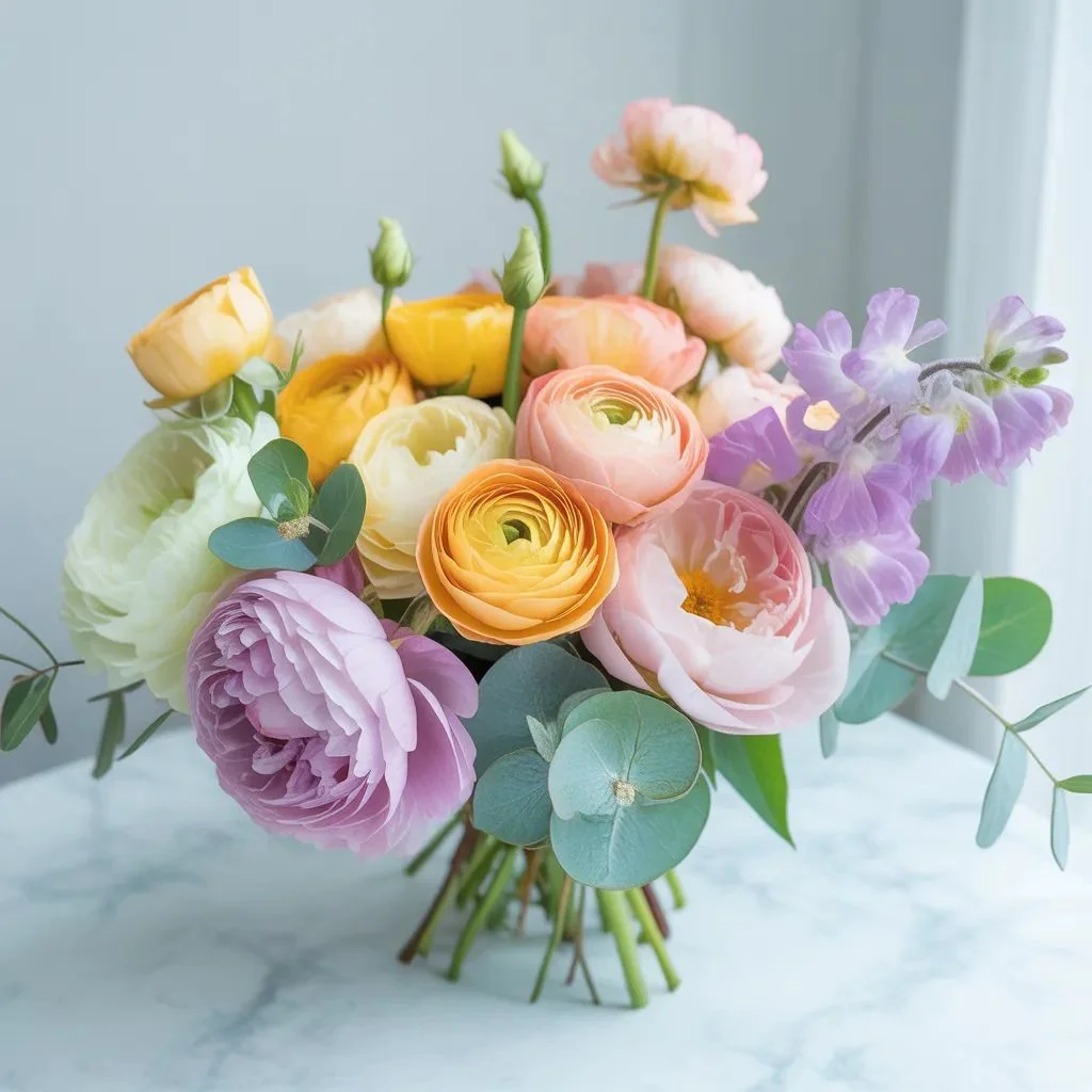 Pastel Rainbow Mixed Arrangement