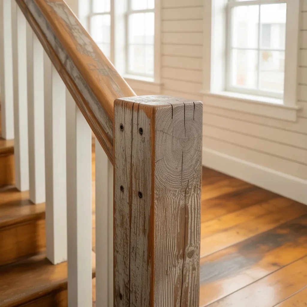 Reclaimed Wood Railings for Character-Rich Spaces