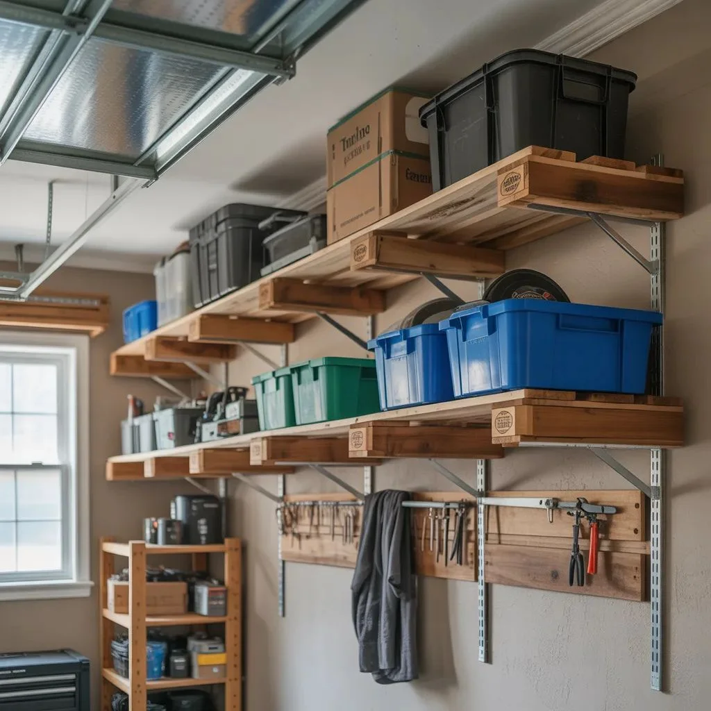 Repurposed Pallet Storage