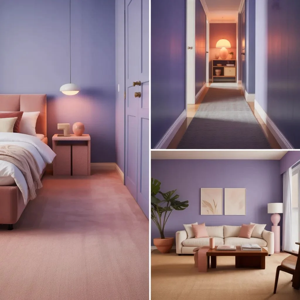 Room-by-Room Guide Carpet With Periwinkle Walls