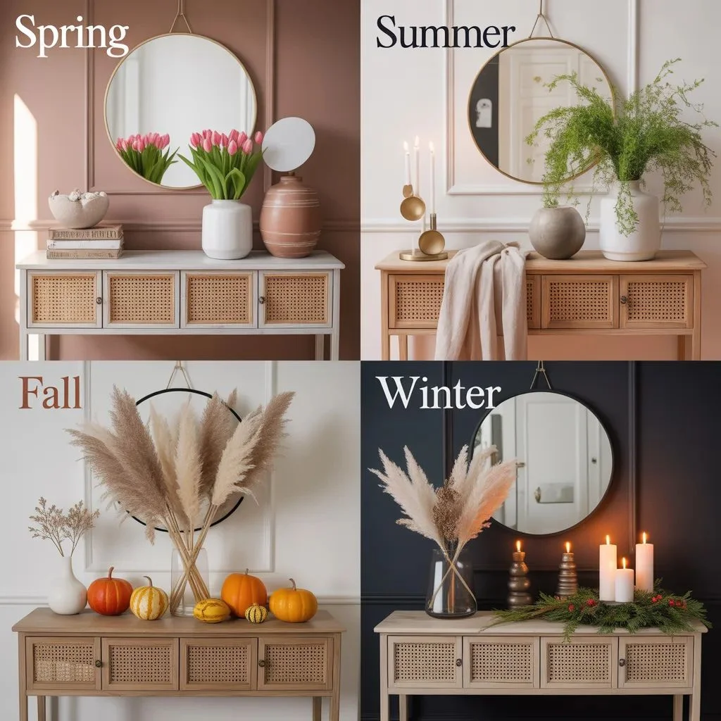 Seasonal Foyer Table Decor Ideas