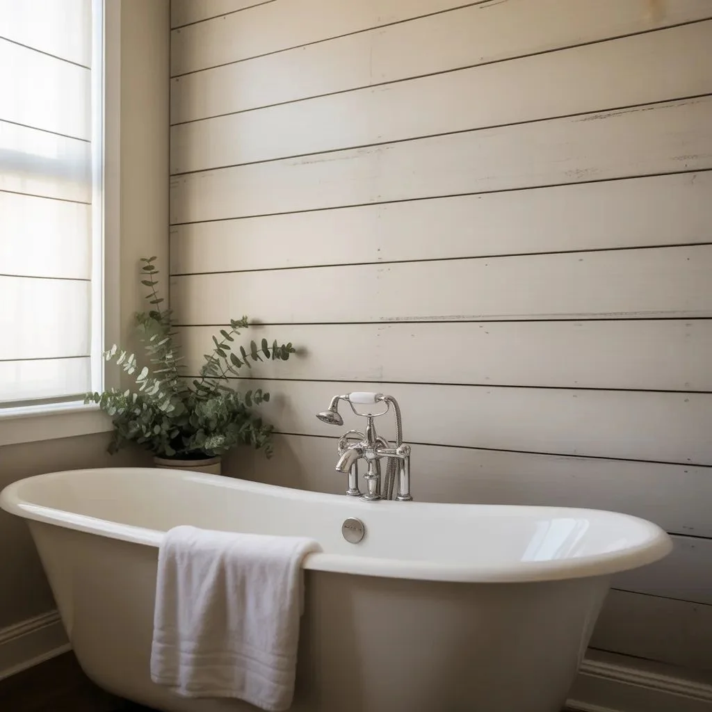 Shiplap Accent Wall Bathroom Ideas