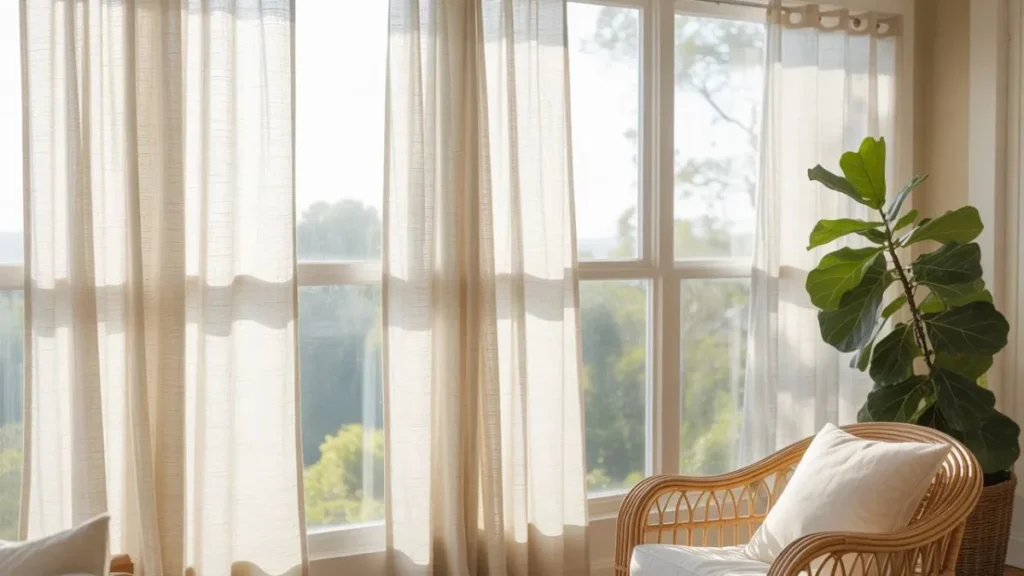 Sunroom Curtain Ideas for Every Season — Light, Privacy & Total Comfort