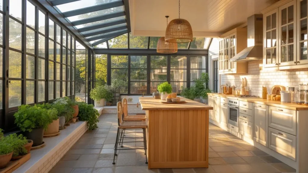 Sunroom Kitchen Ideas How to Design a Light-Filled Cooking Space