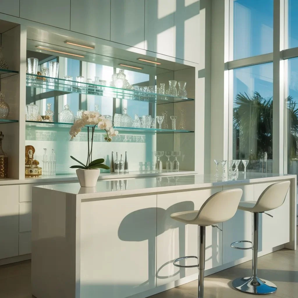 The All-White Minimalist Bar