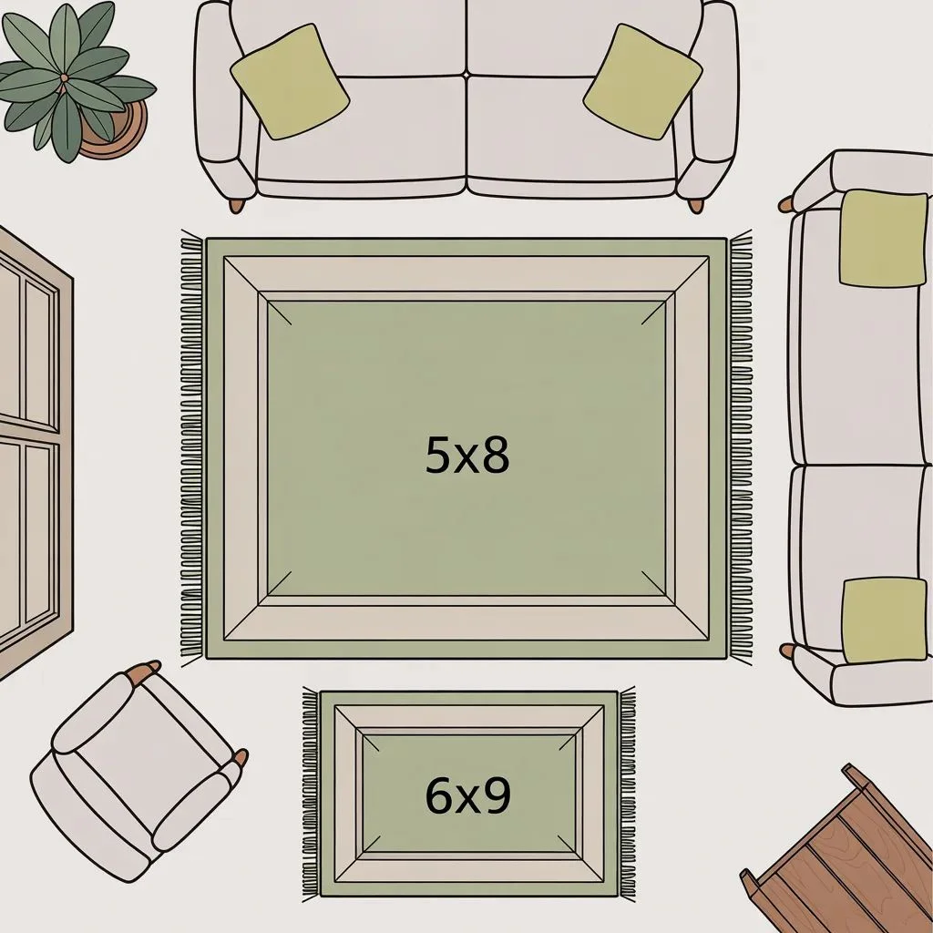 The Best Rug Sizes for Small Living Rooms