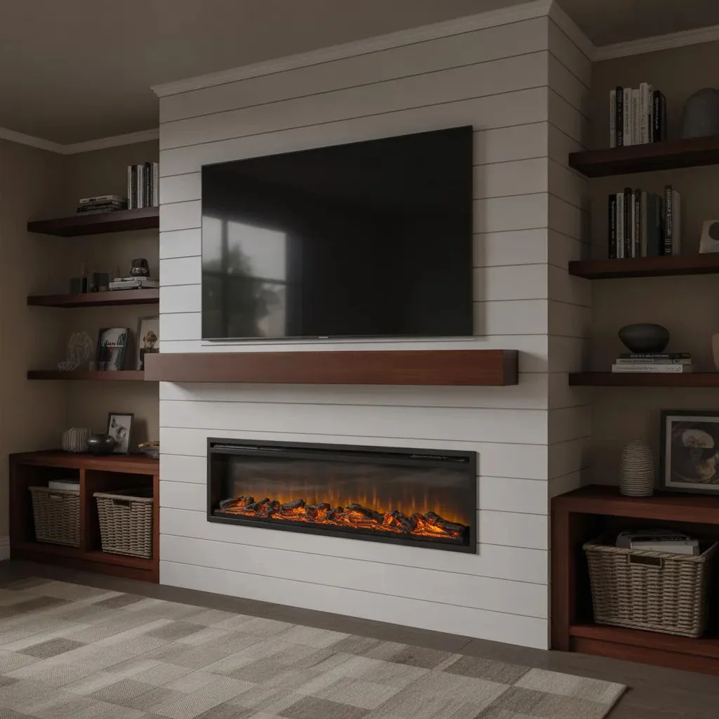 The Electric Fireplace + TV Wall Combo