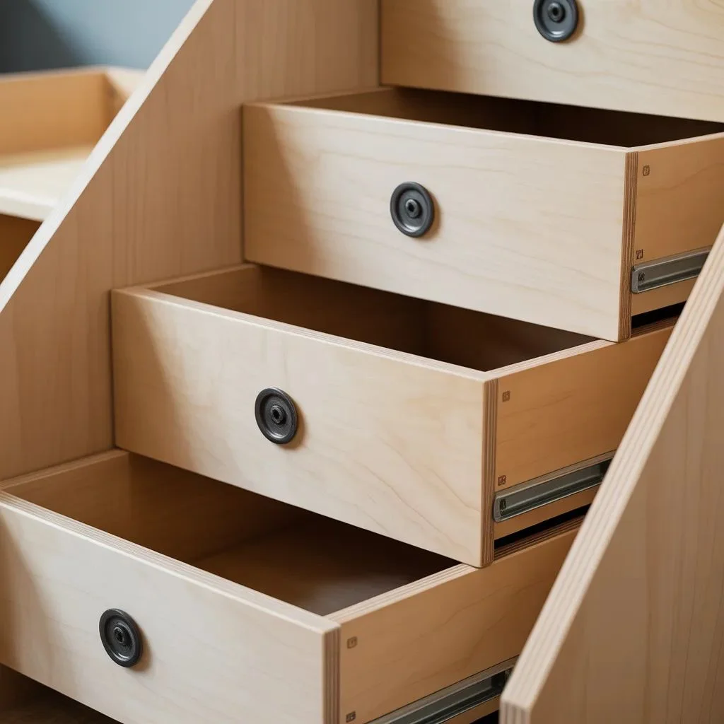 Triple Bunk Beds with Storage