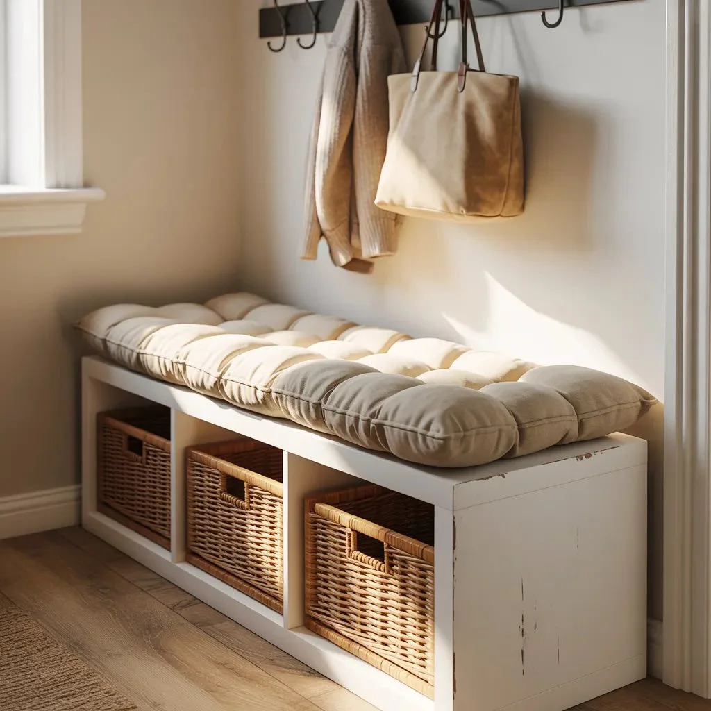 Turn It Into a Stylish Entryway Bench