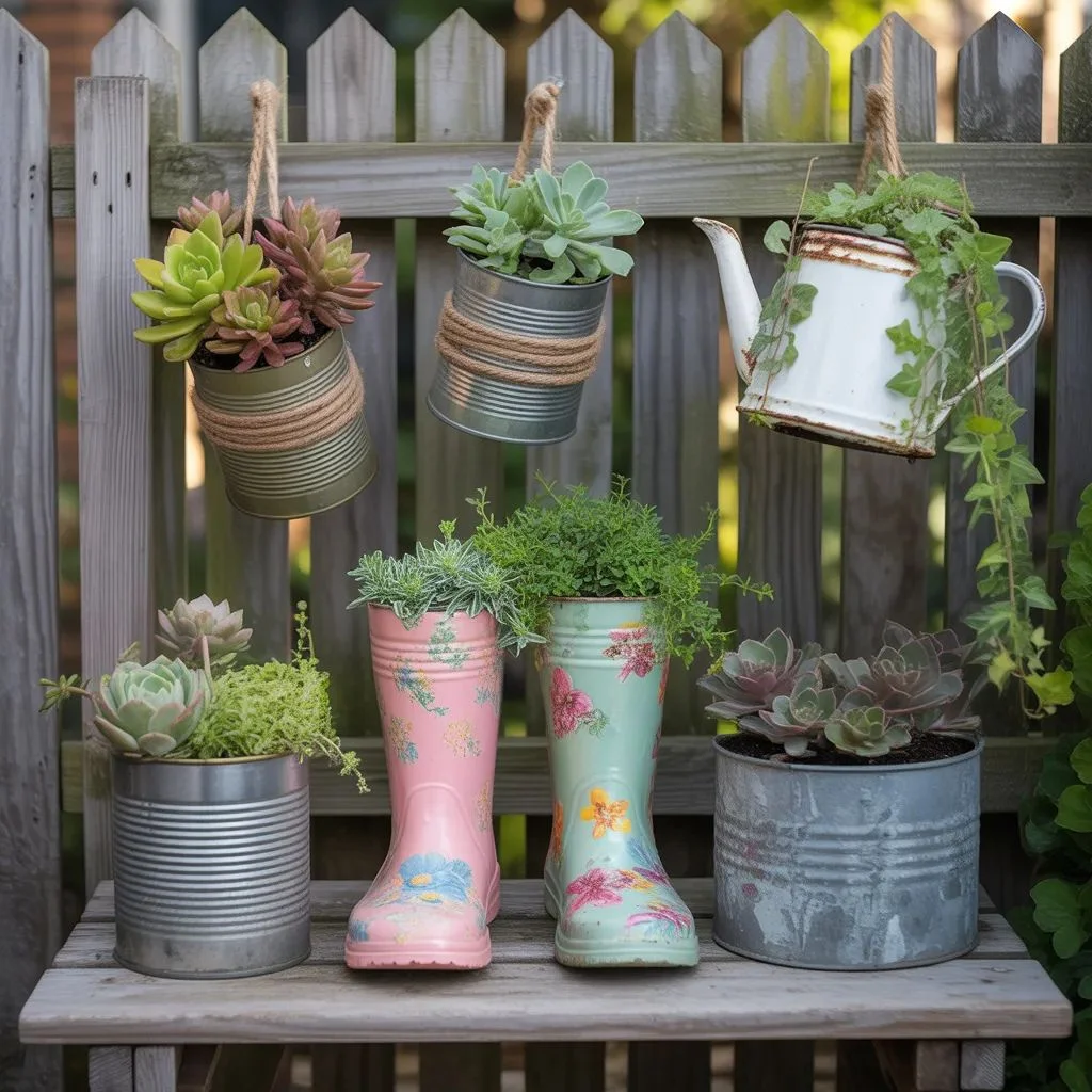 Upcycled Planters That Turn Trash Into Treasure