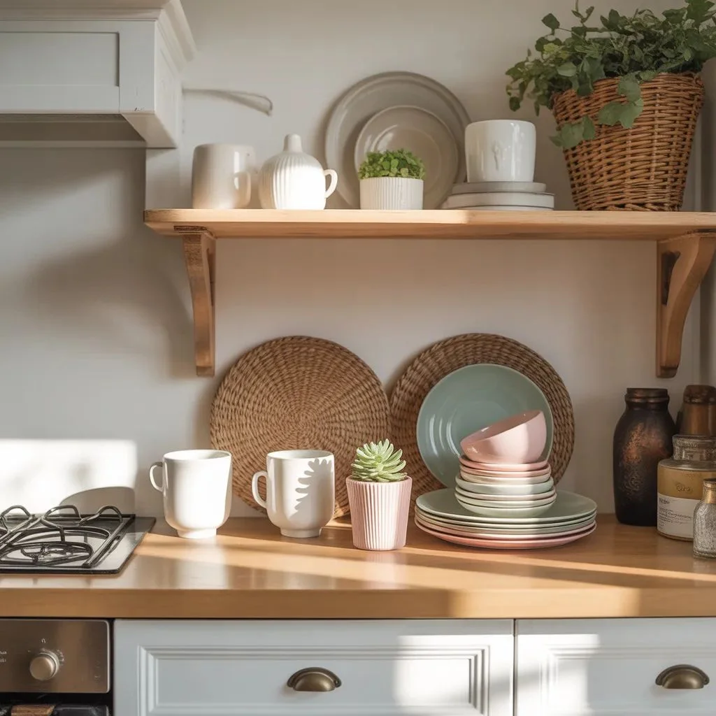 Use Open Shelving to Showcase Summer Finds