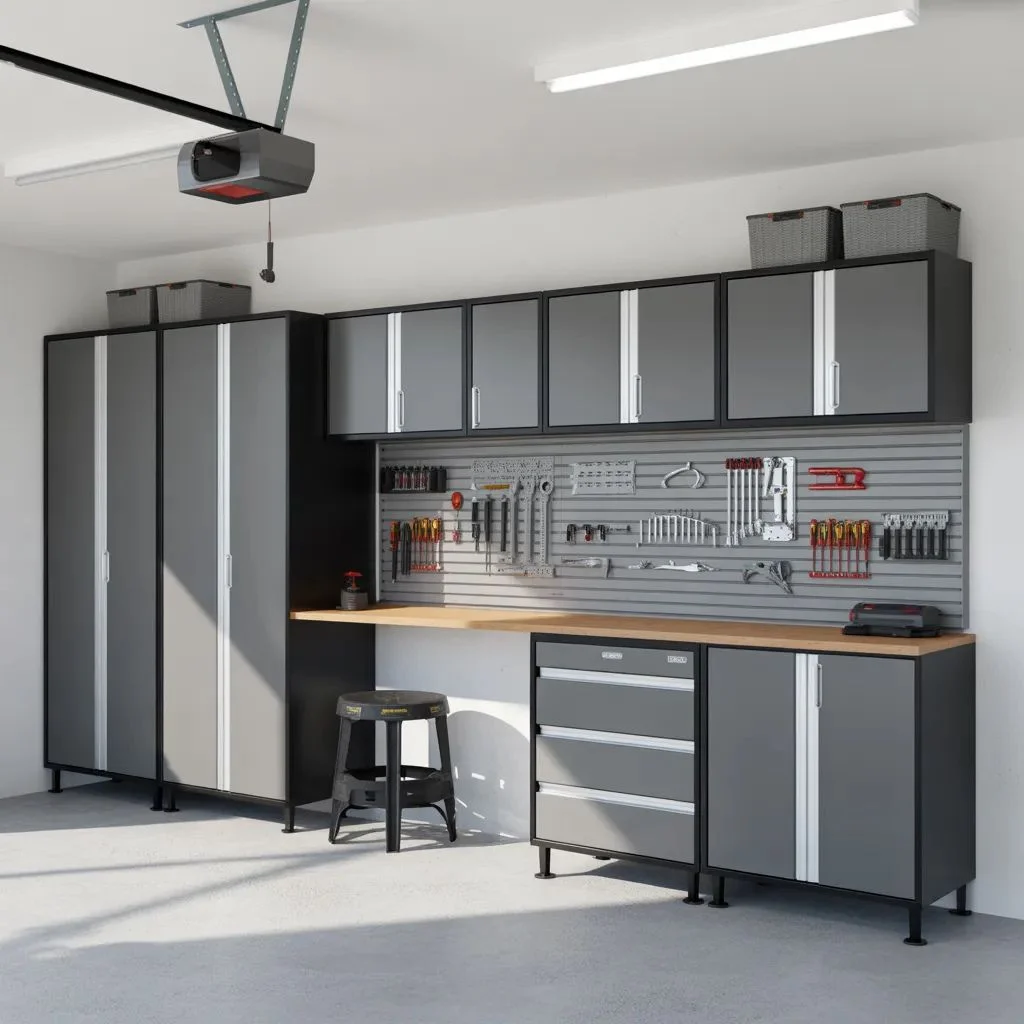Wall-Mounted Garage Cabinets The Space-Saver You Need