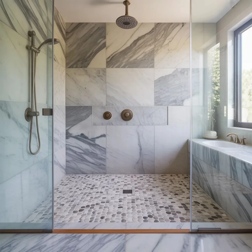 White and Gray Marble Pebbles