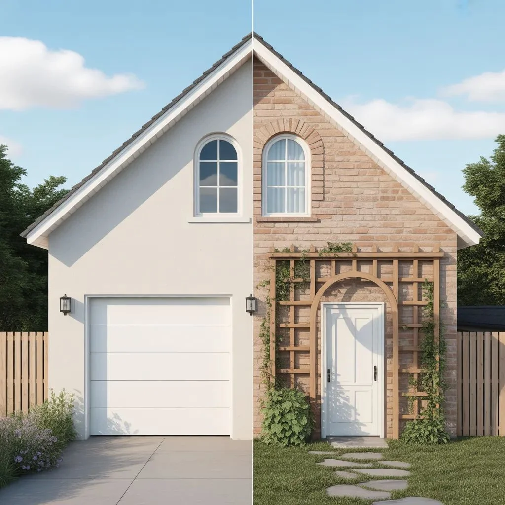 Why a Trellis Over the Garage Door Actually Works