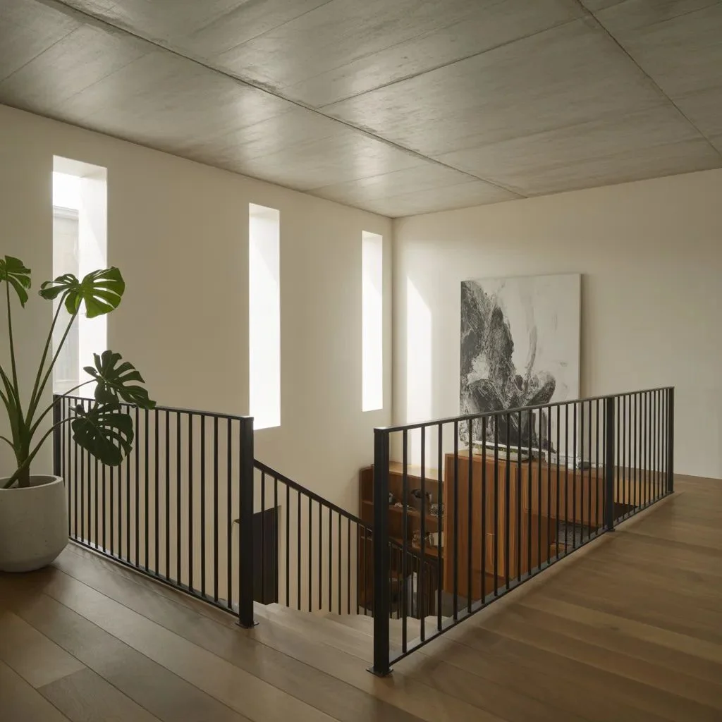 Wrought Iron and Metal Loft Railing Bold, Durable, and Dramatic