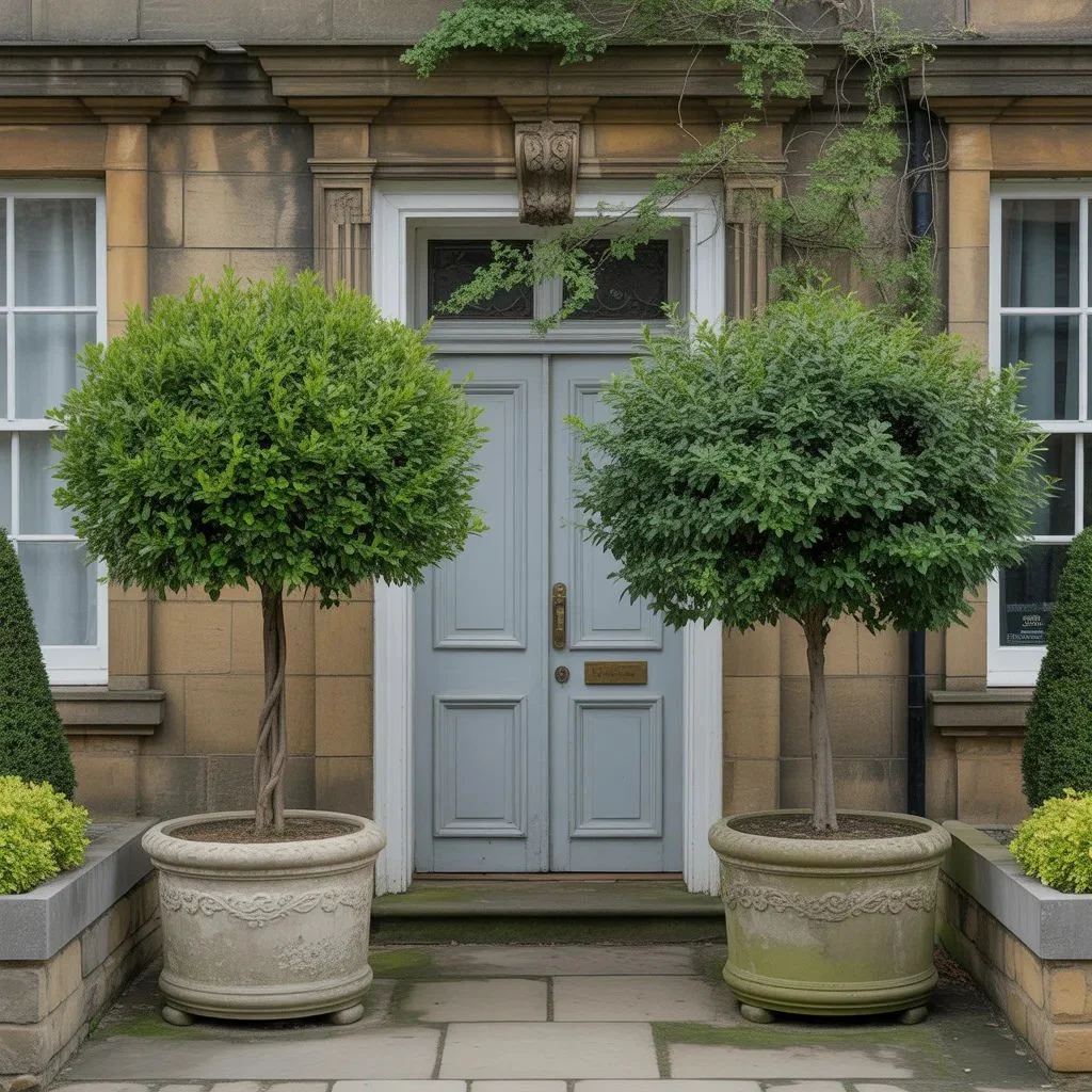 Add Structured Evergreens for Year-Round Shape