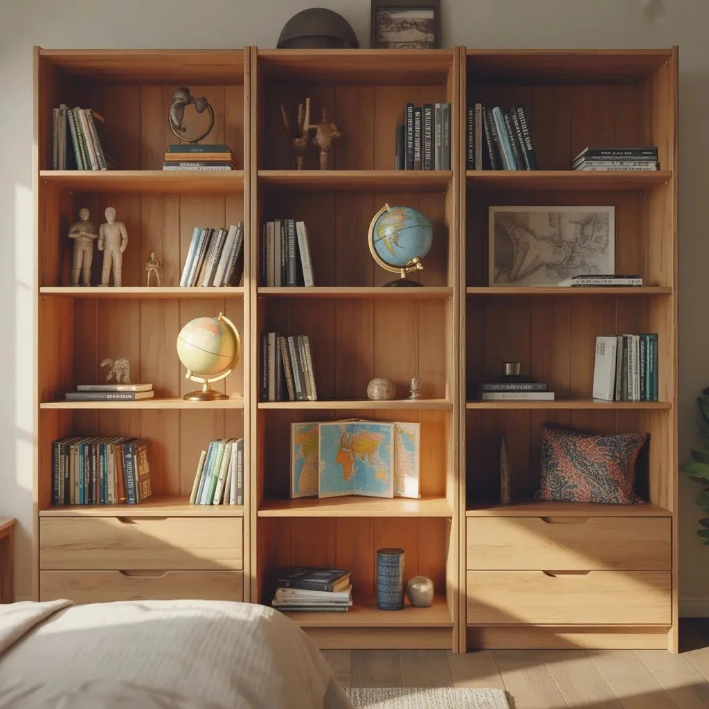 Adventure-Themed Bookshelf