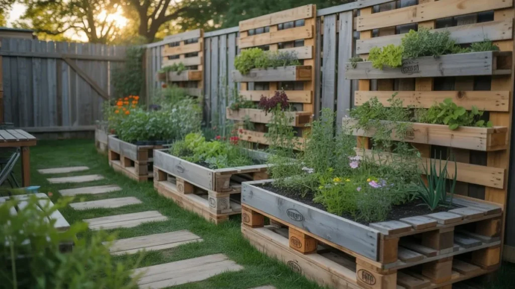 Backyard Makeover on a Budget 18 Landscaping With Pallet Ideas You'll Love