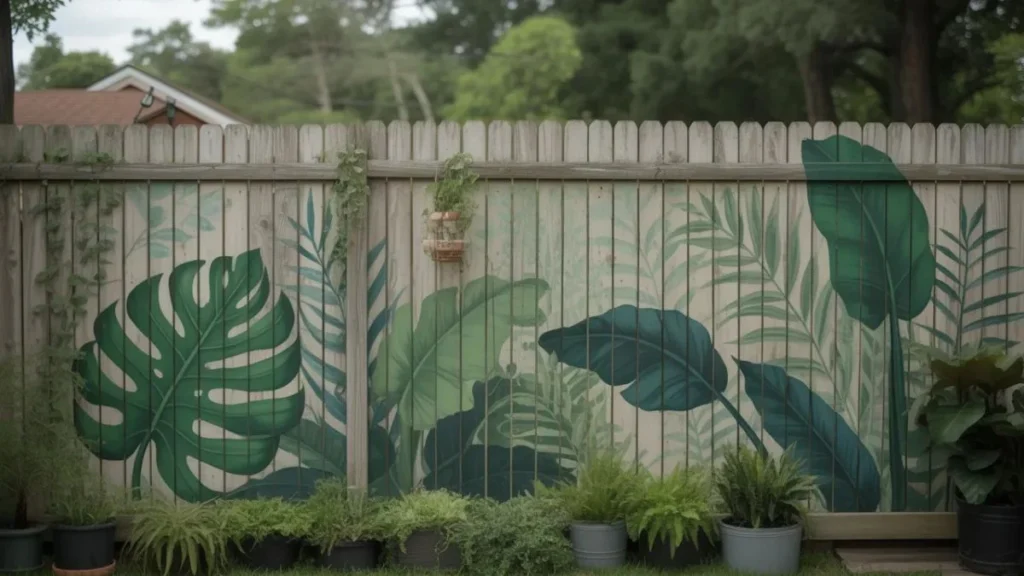 Backyard Plant Mural Wall Ideas for Small Spaces, Fences, and Bare Exterior Walls
