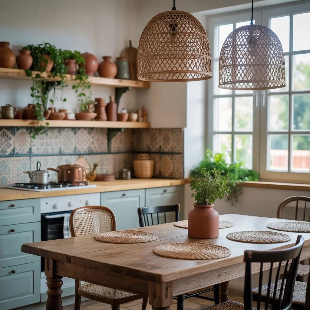 Boho Kitchen and Dining Room Touches