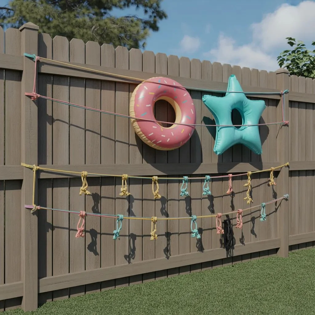 Bungee Cord Wall Rack