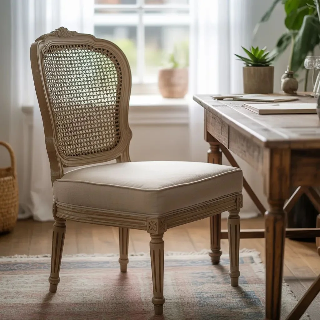 Cane-Back Vintage Chair