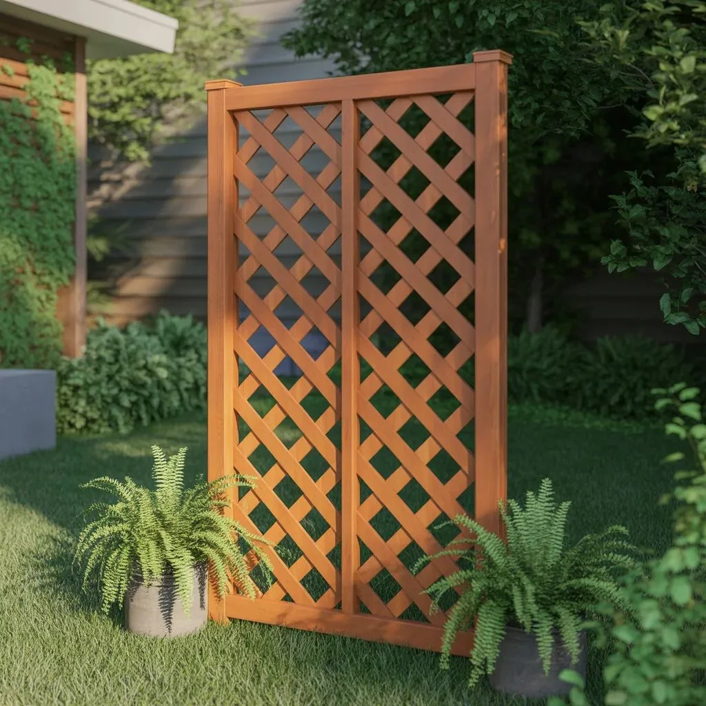 Classic Cedar Diamond Lattice Panel