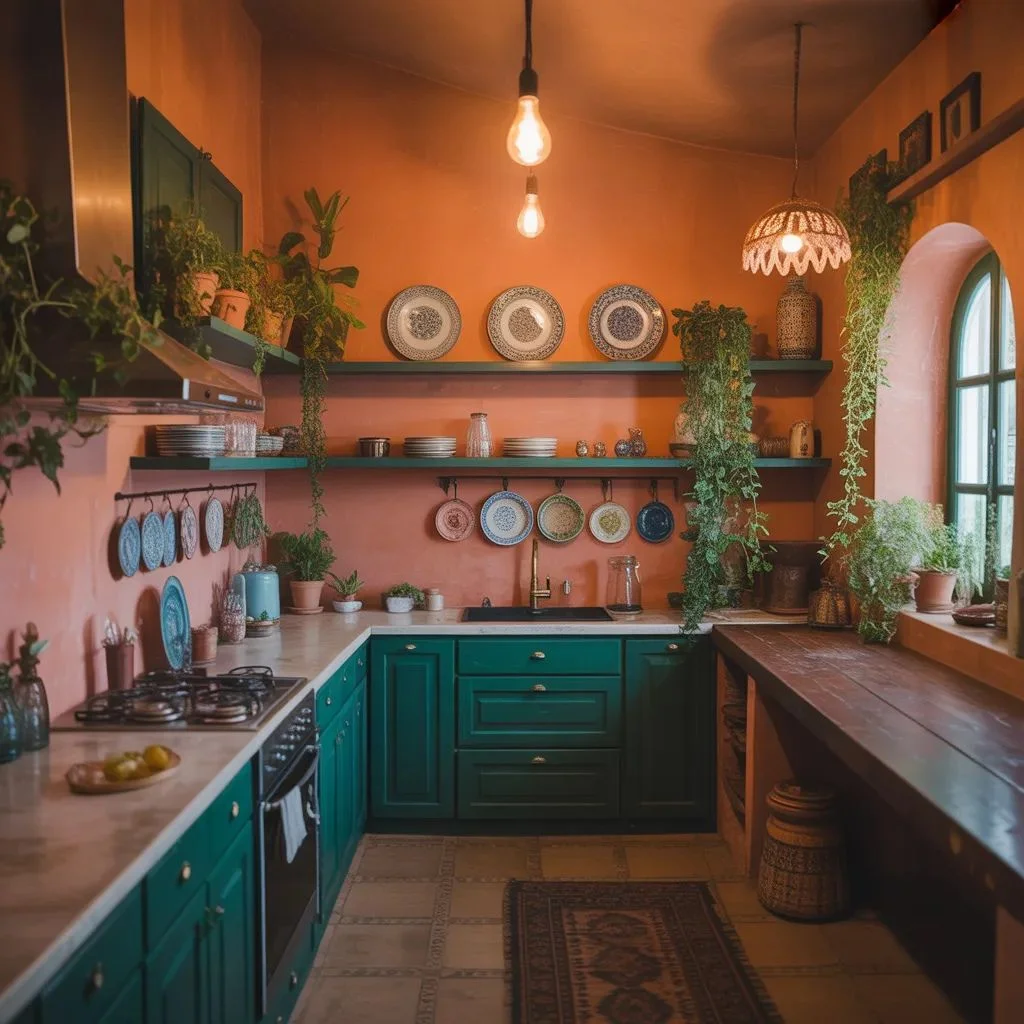 Color Palettes That Work in a Bohemian Kitchen