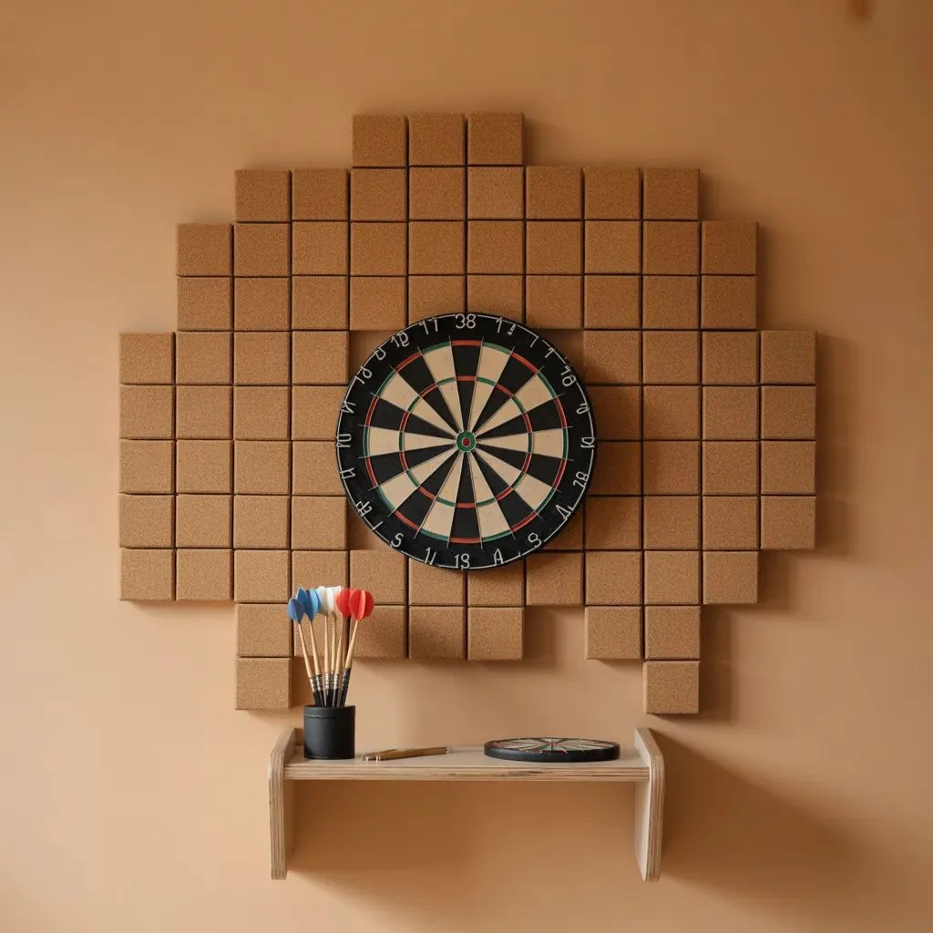 Cork Tile Backboard Surround