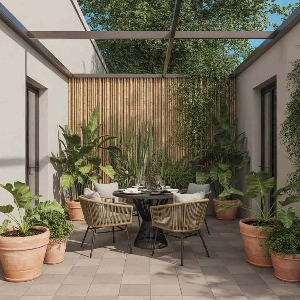 Create Privacy on a Small Patio
