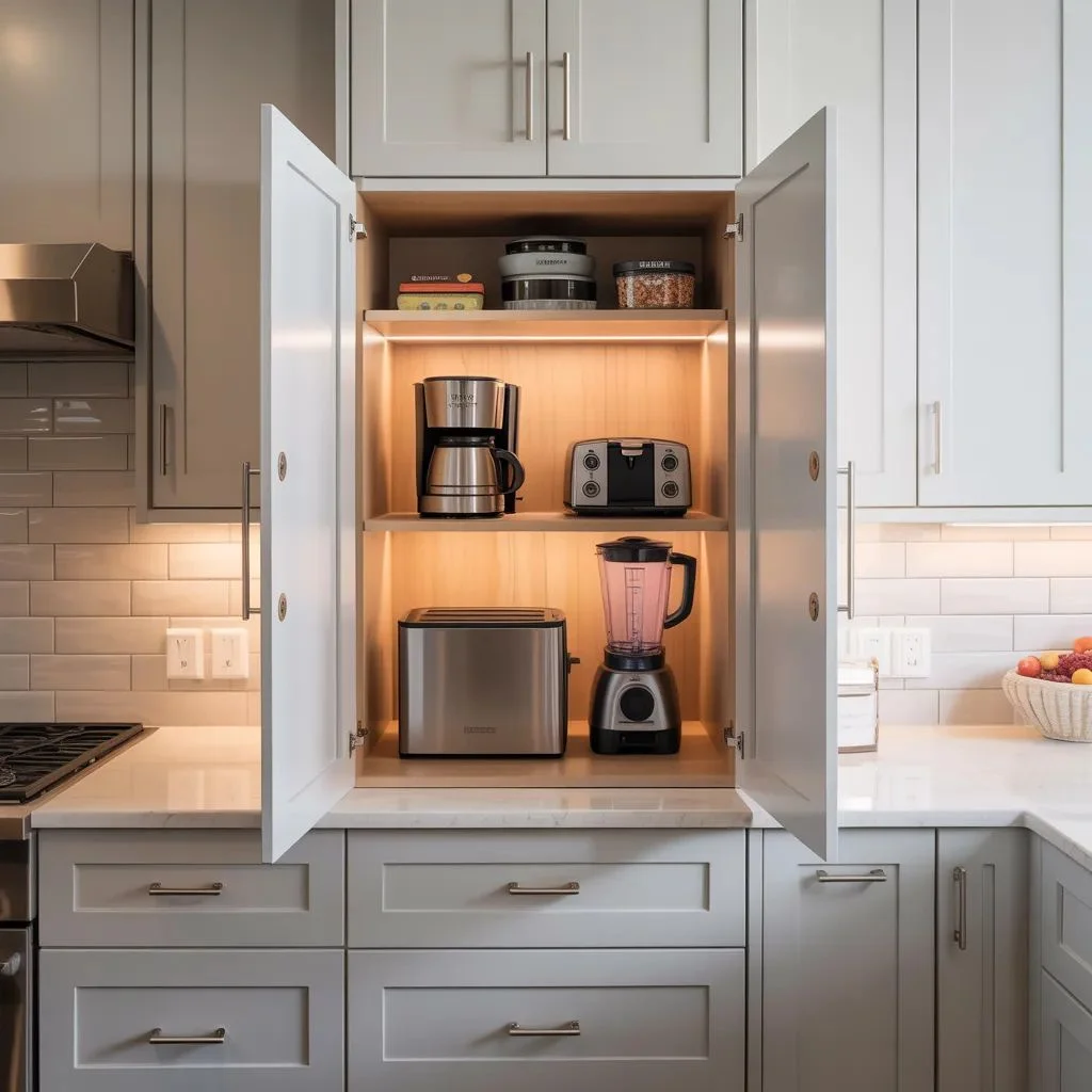 Create a Hidden Appliance Garage