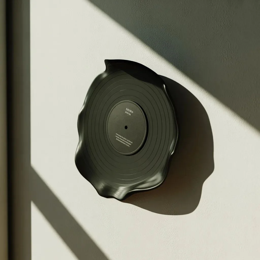 DIY Melted Record Bowl Art (Wall-Mounted)