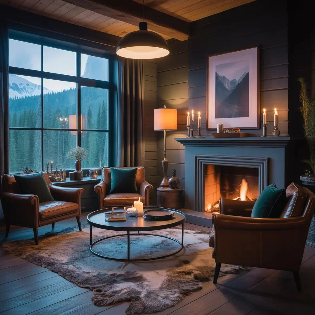 Dark and Moody Forest Cabin Style