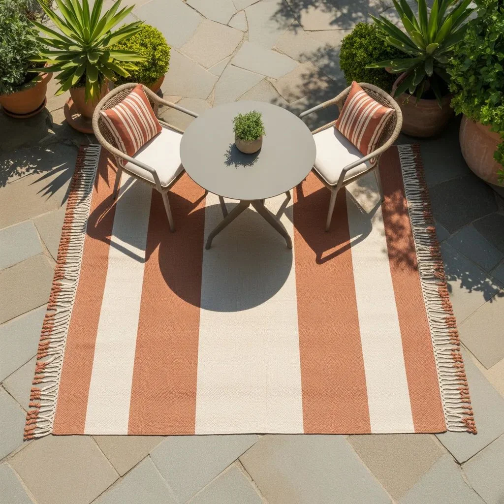 Define the Space With an Outdoor Rug