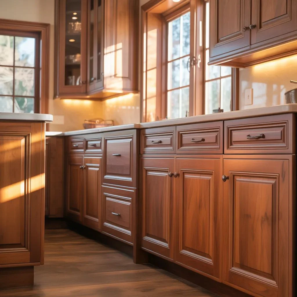 Embrace Warm Wood Cabinetry