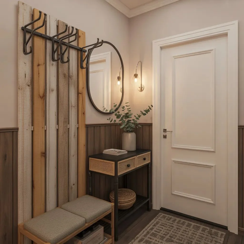 Entryway and Hallway Pallet Wall Projects