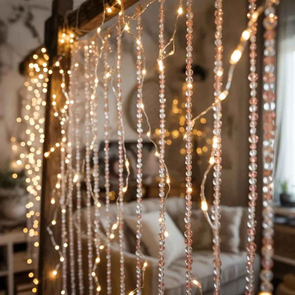 Fairy Lights and Beaded Curtains