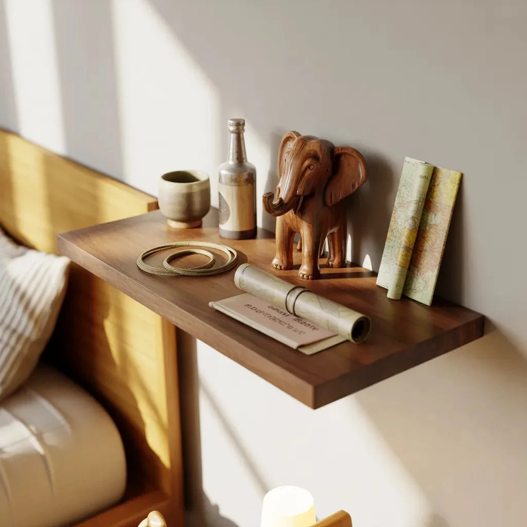 Floating Shelf Souvenir Display