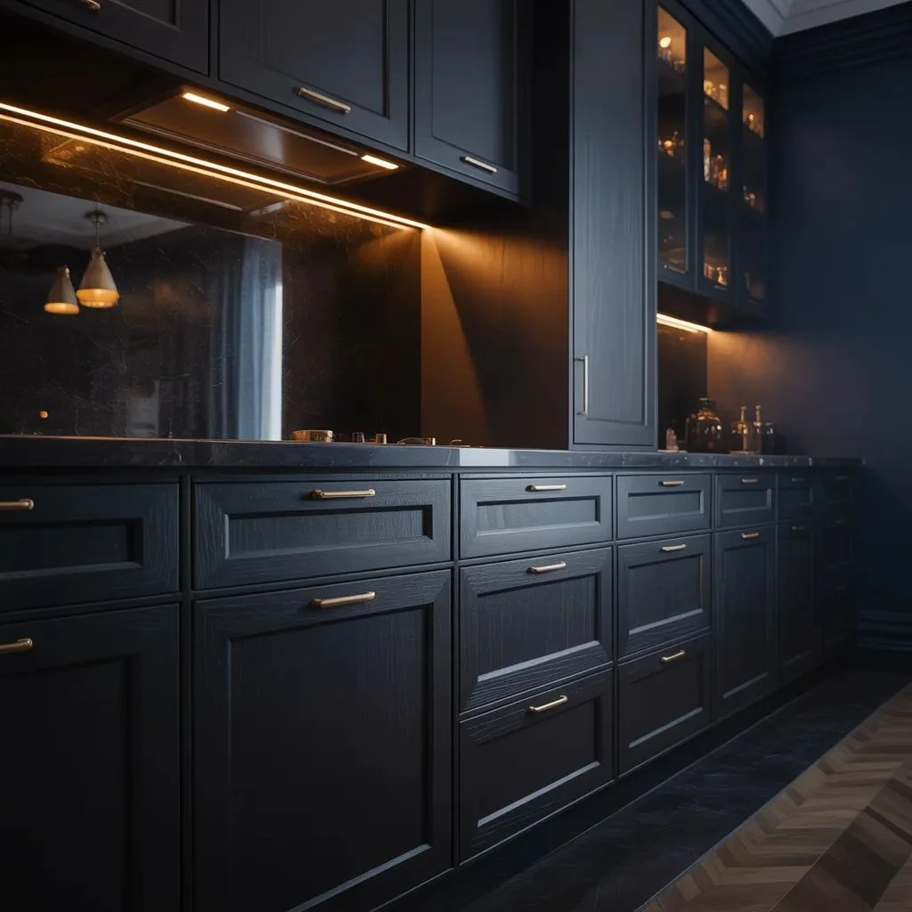 Go Dark and Dramatic with Cabinet Colours