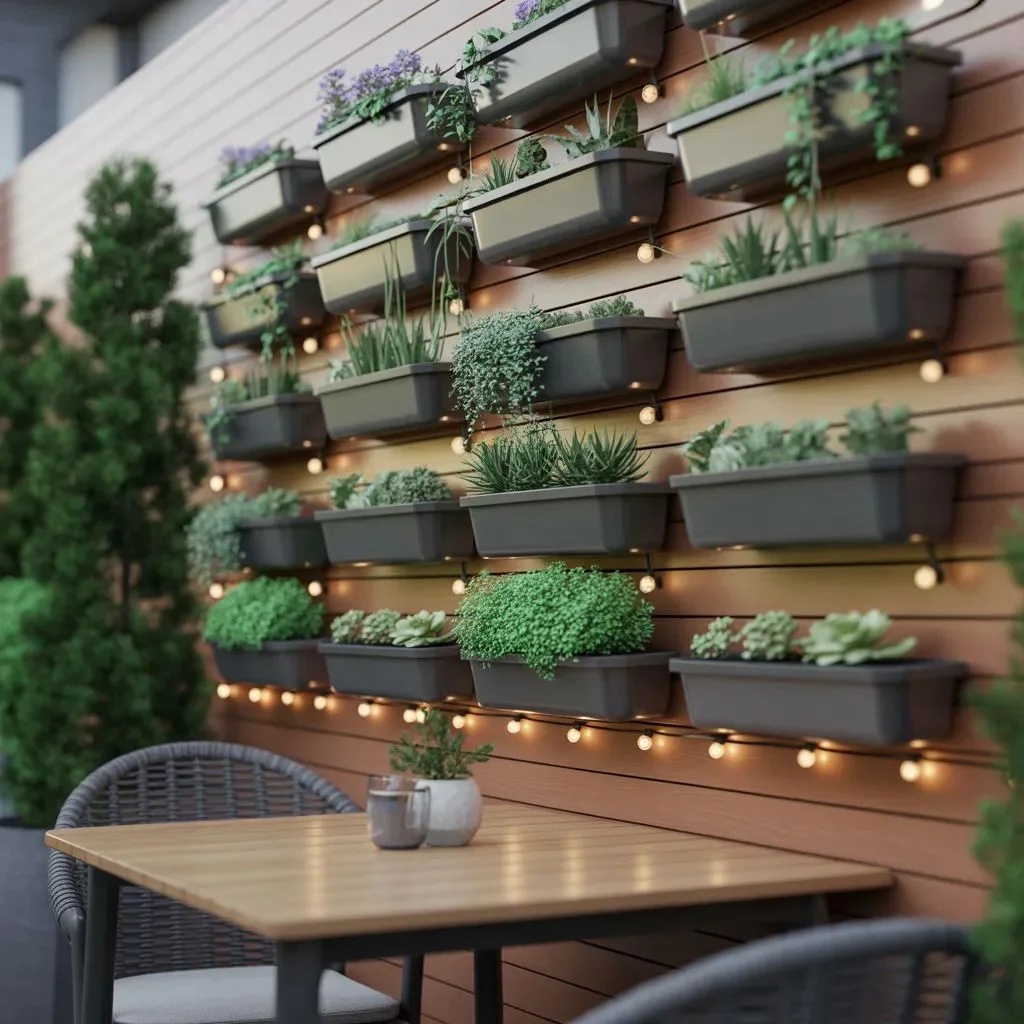 Go Vertical With Greenery and Lighting