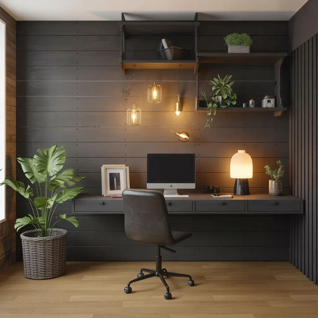 Home Office Pallet Wall Projects