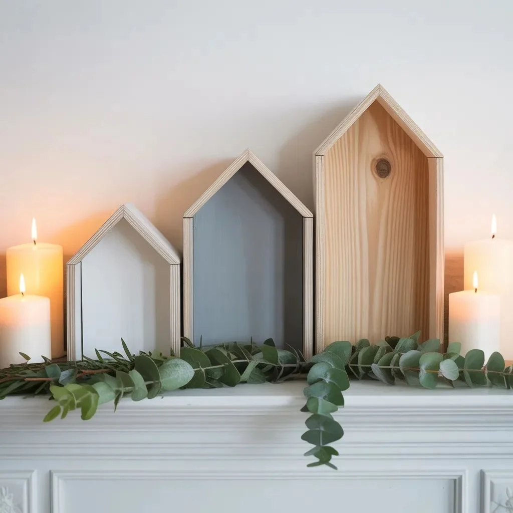 House-Shaped Lantern Trio