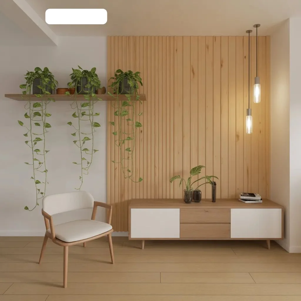 How to Style Knotty Pine Walls in a Modern Home