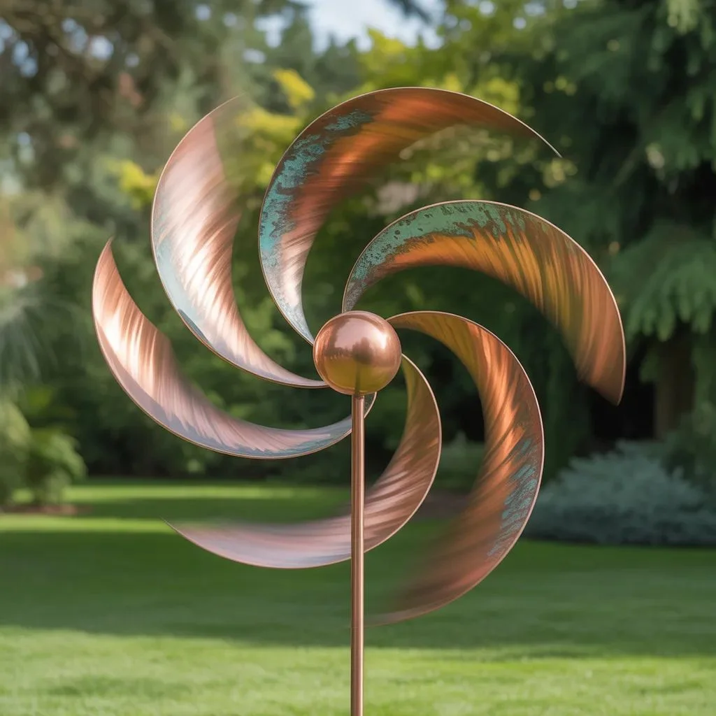 Kinetic and Wind-Driven Metal Art for Gardens