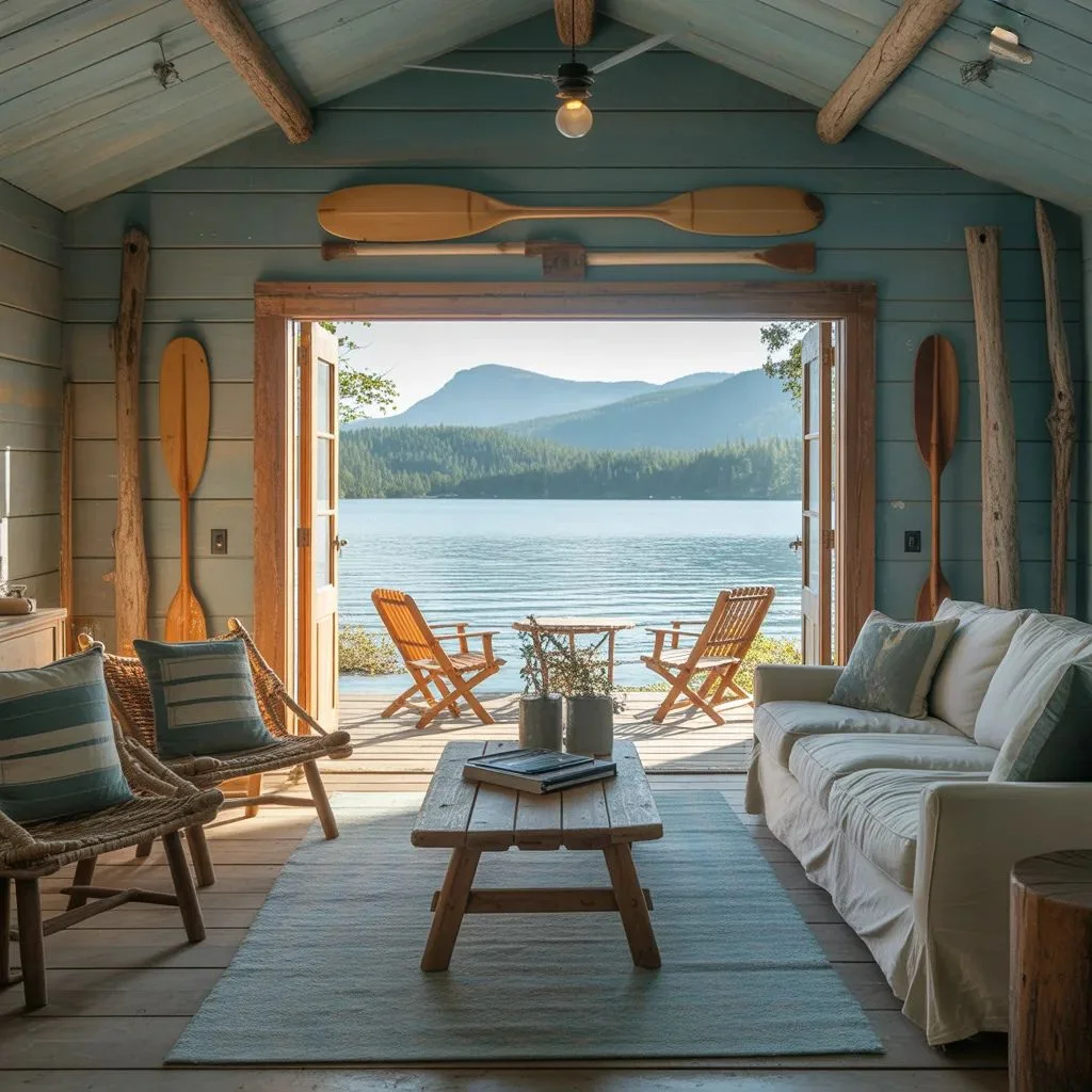 Lakeside Mountain Cabin Style