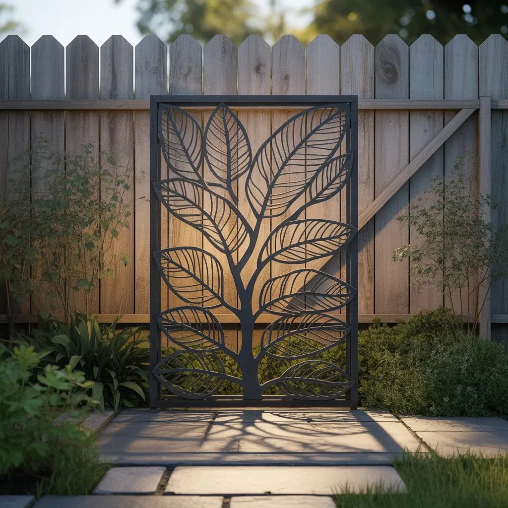 Metal Garden Wall Art Transforming Fences and Blank Surfaces