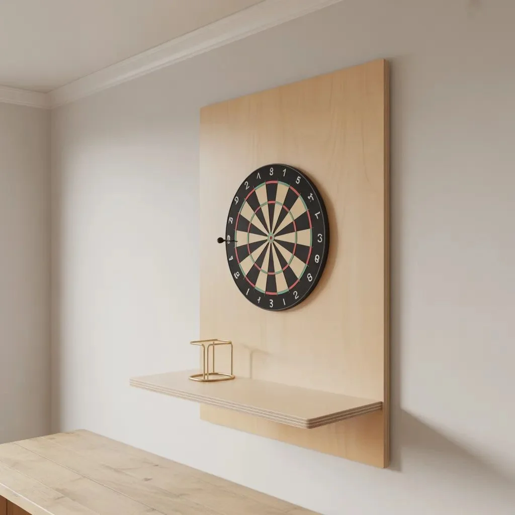 Minimalist Floating Plywood Panel
