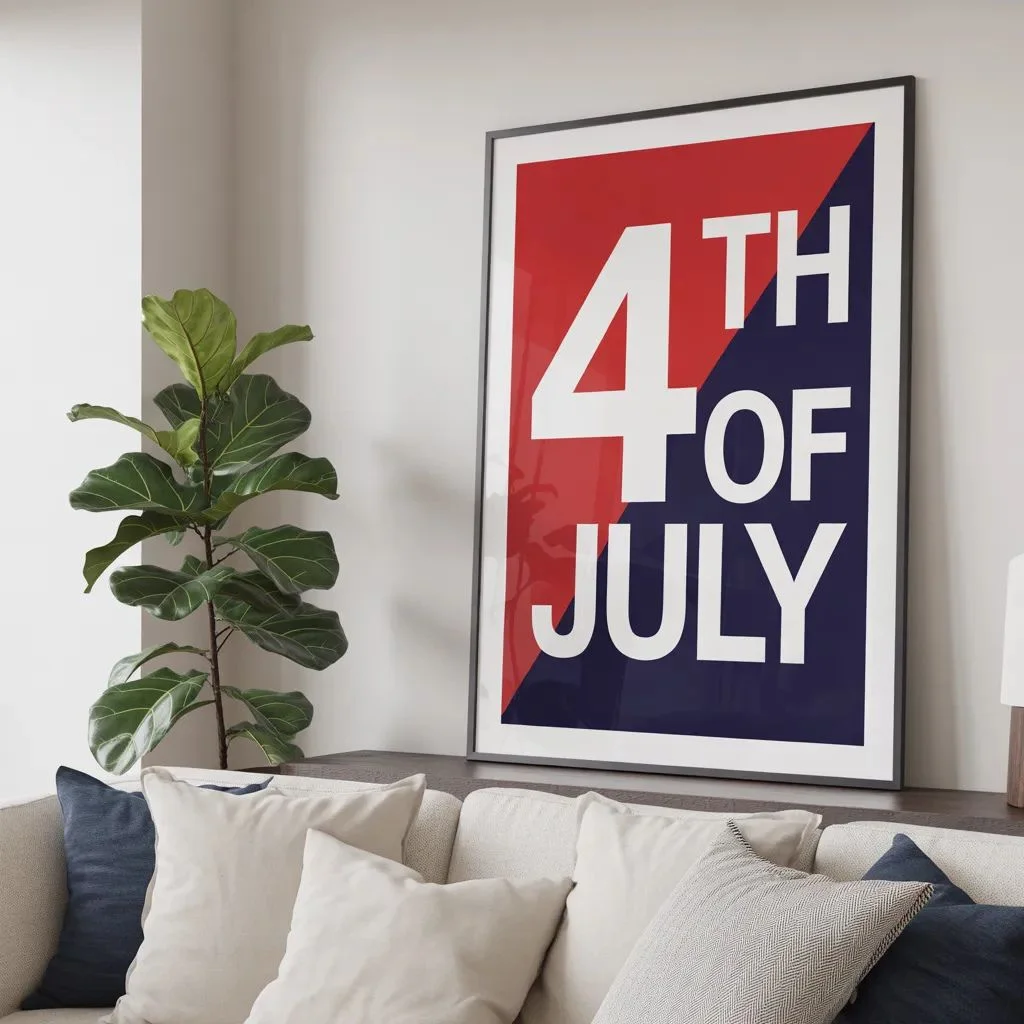 Minimalist and Modern July 4th Designs