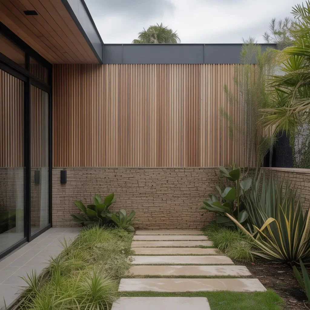 Mixed-Material Walls That Tell a Story