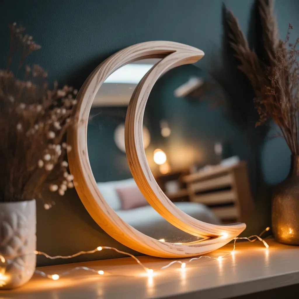 Moon-Shaped Mirrors — Celestial Vibes for Free Spirits